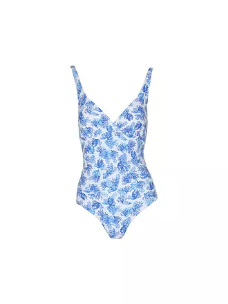 DARLING HARBOUR | Costume da bagno da donna con scollo a V | blau